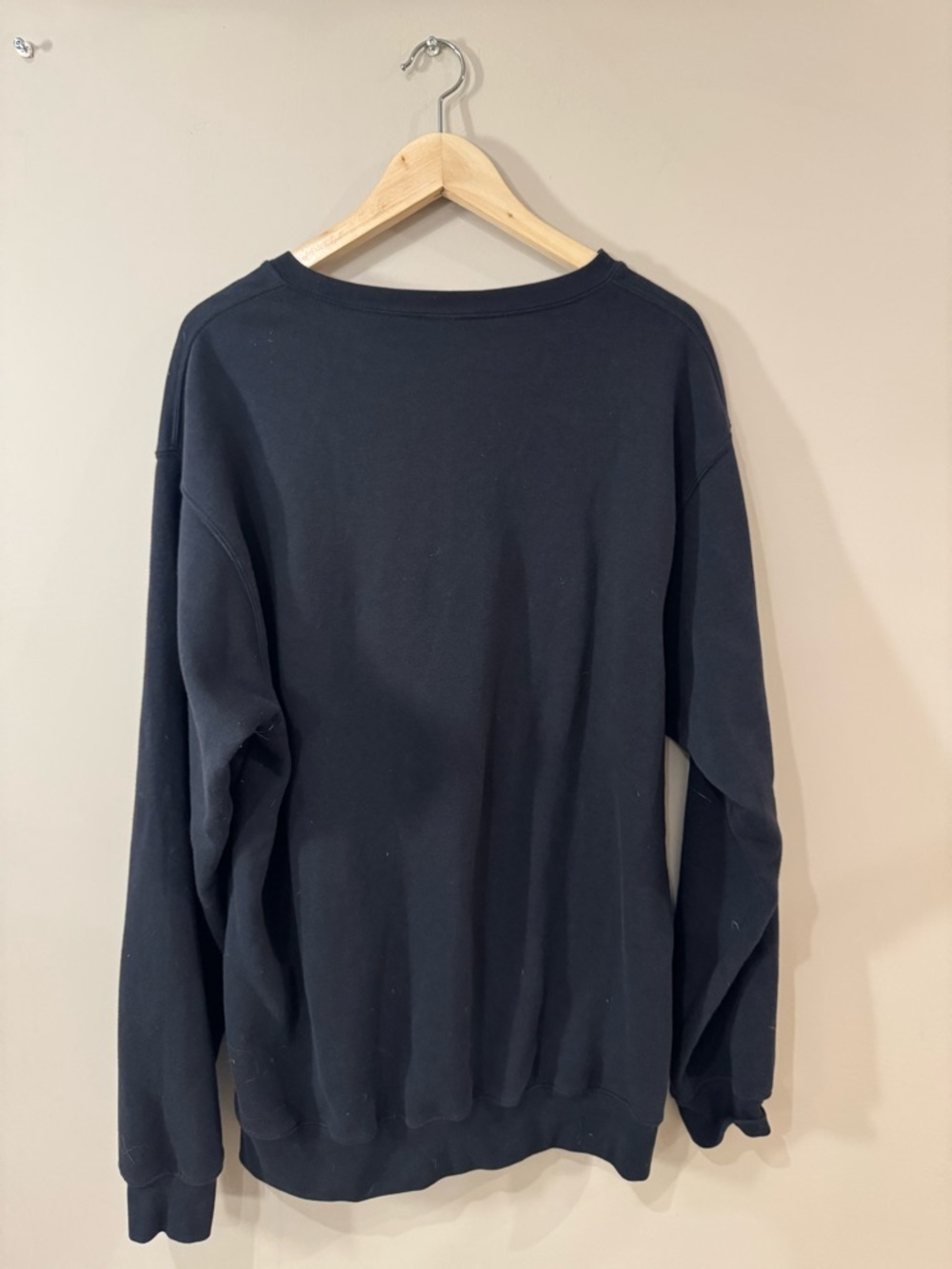 Black Crewneck Sweatshirt with Yellow Logo - Picture 2 of 2